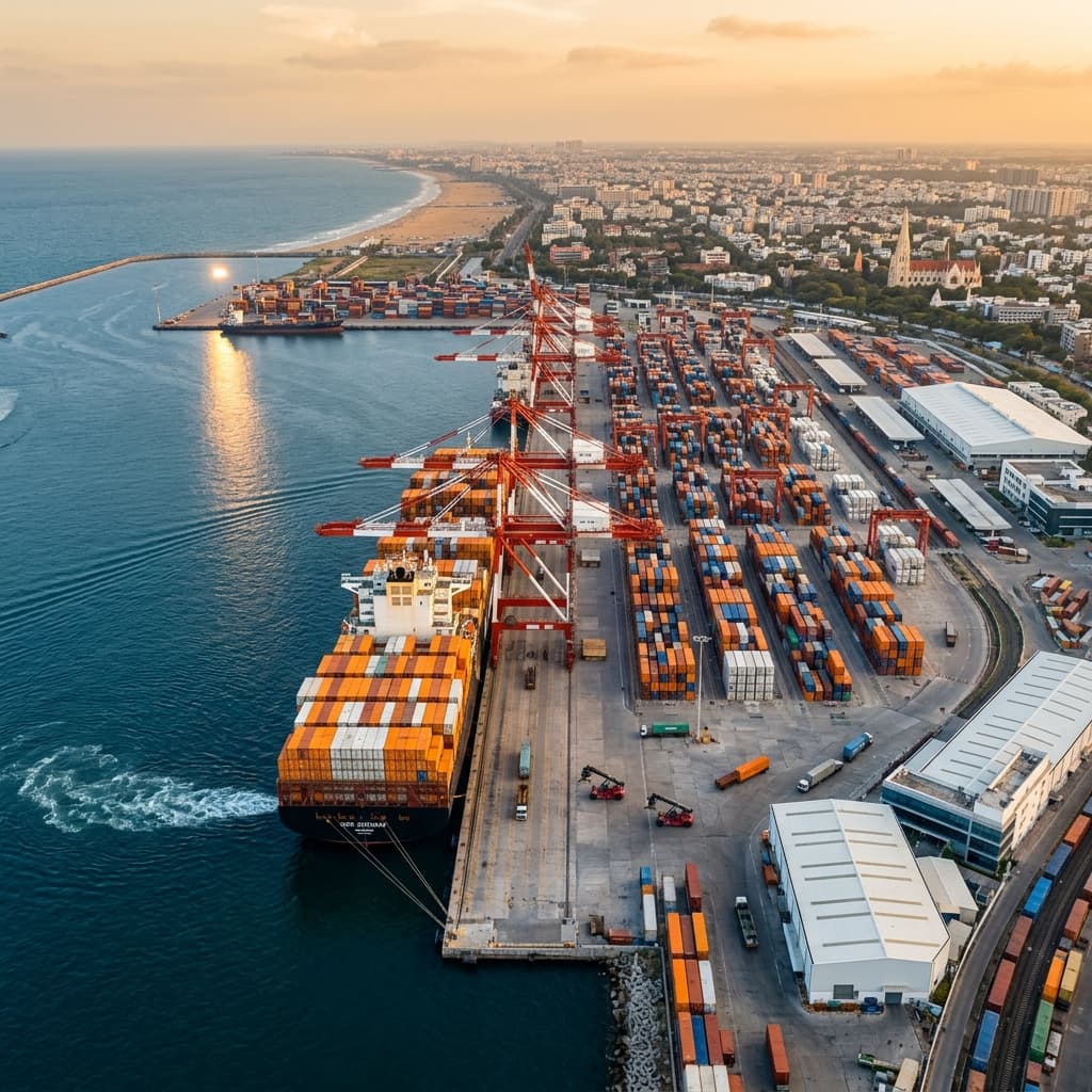 Container Ship at Port